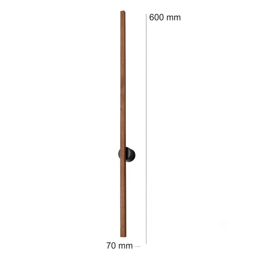 Brilagi - Lampada da parete LED WOODY LINE LED/7W/230V 4000K 60 cm rovere ciliegio