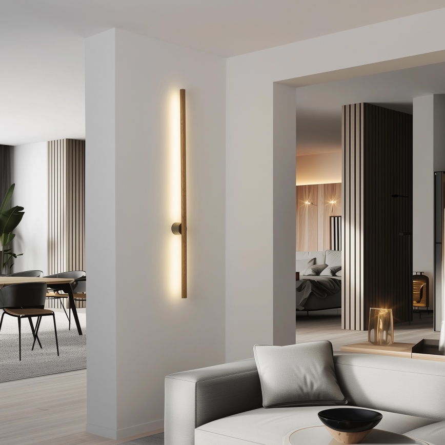 Brilagi - Lampada da parete LED WOODY LINE LED/7W/230V 4000K 60 cm rovere/noce