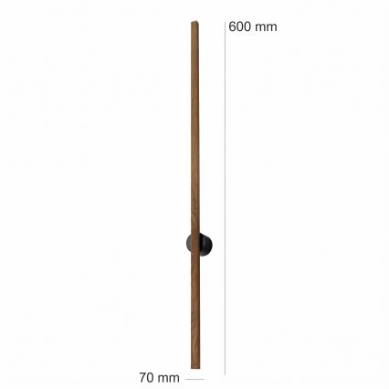 Brilagi - Lampada da parete LED WOODY LINE LED/7W/230V 4000K 60 cm rovere/noce