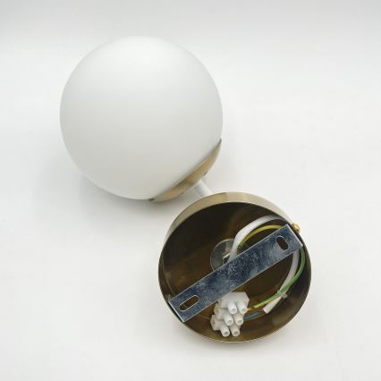 Brilagi - Lampada da parete MALIVA 1xE14/15W/230V dorata/bianca