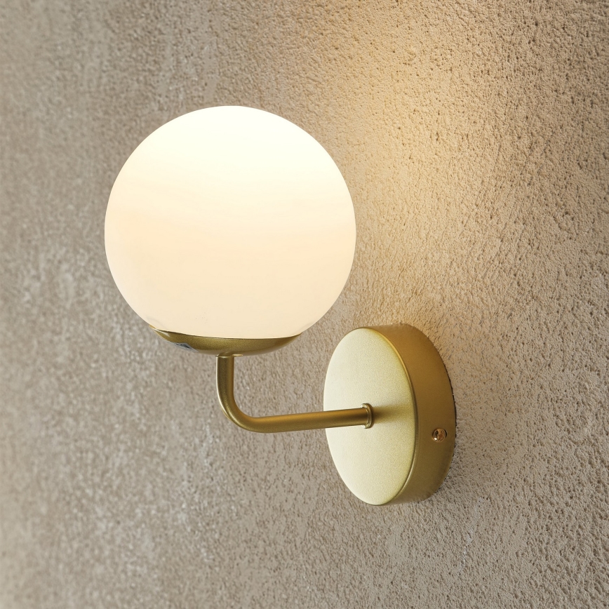 Brilagi - Lampada da parete MALIVA 1xE14/15W/230V dorata/bianca