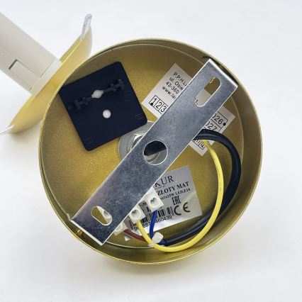 Brilagi - Lampada da parete MALIVA 1xE14/15W/230V dorata/bianca