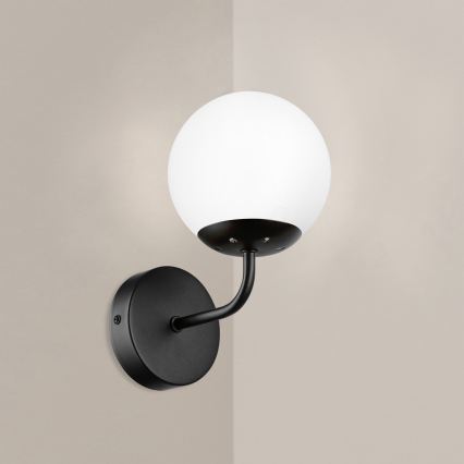 Brilagi - Lampada da parete MALIVA 1xE14/15W/230V nero/bianco