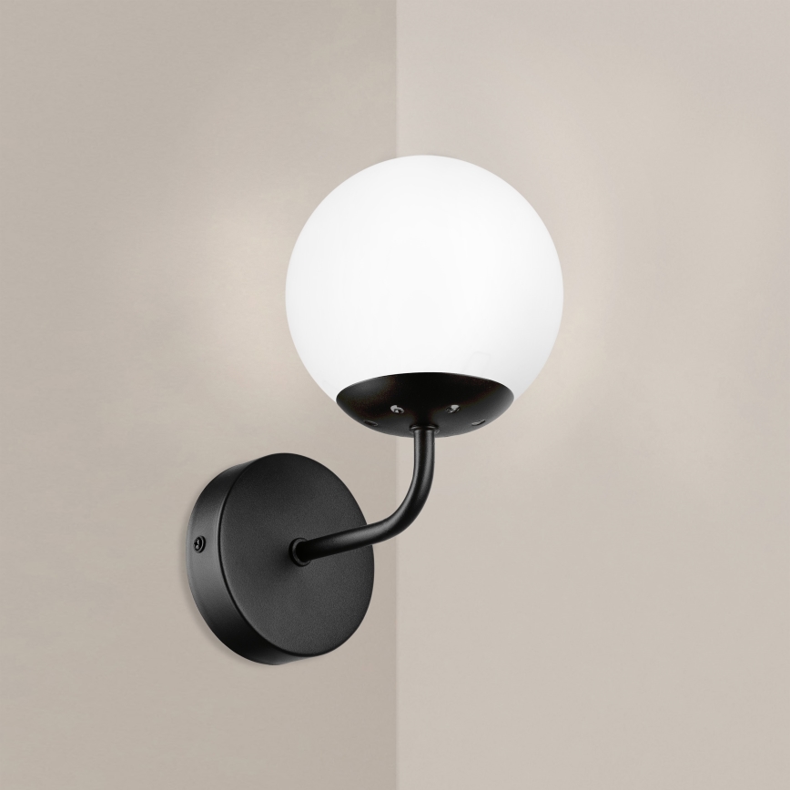 Brilagi - Lampada da parete MALIVA 1xE14/15W/230V nero/bianco