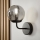 Brilagi - Lampada da parete MALIVA 1xE14/15W/230V nero/fumé