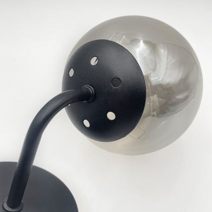 Brilagi - Lampada da parete MALIVA 1xE14/15W/230V nero/fumé