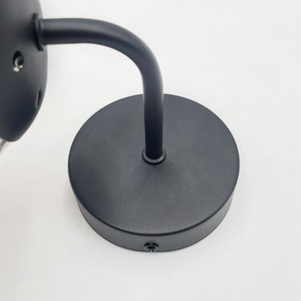 Brilagi - Lampada da parete MALIVA 1xE14/15W/230V nero/fumé