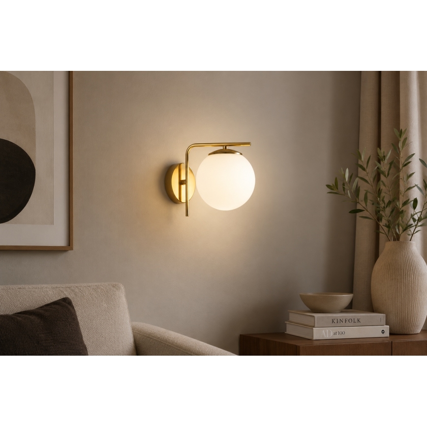 Brilagi - Lampada da parete MILO 1xE27/60W/230V dorata