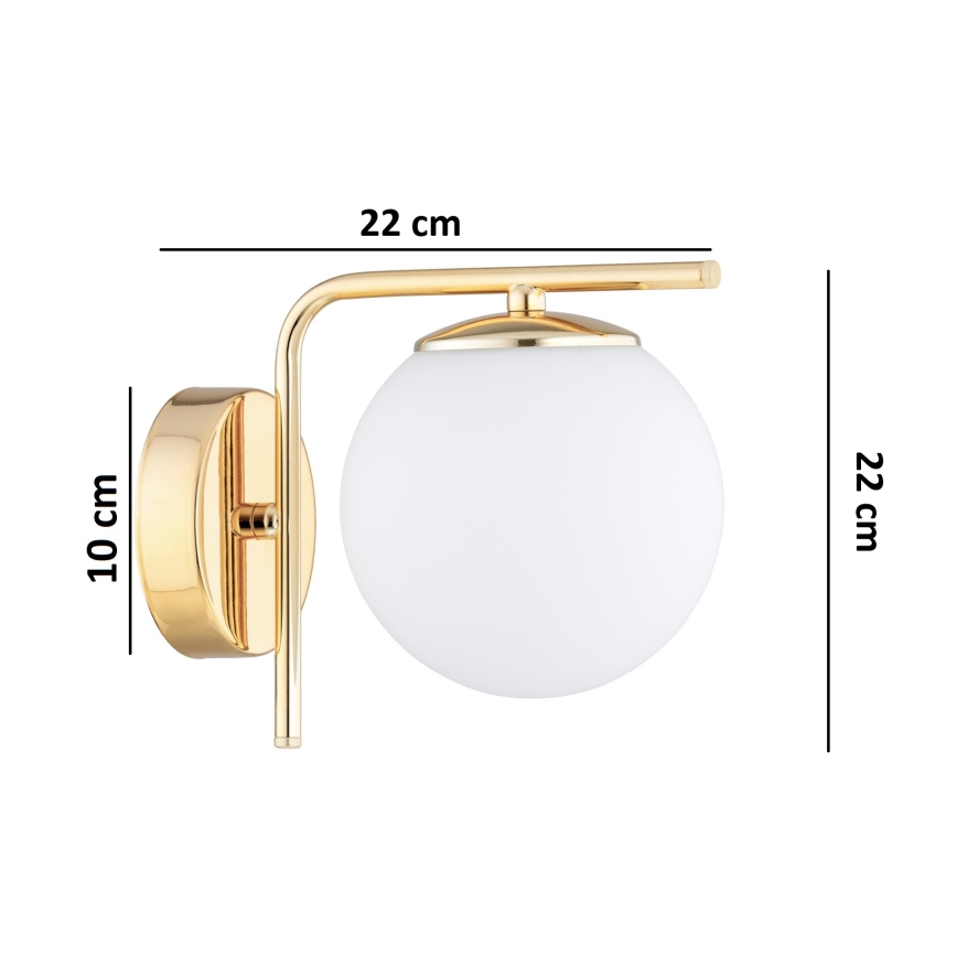 Brilagi - Lampada da parete MILO 1xE27/60W/230V dorata