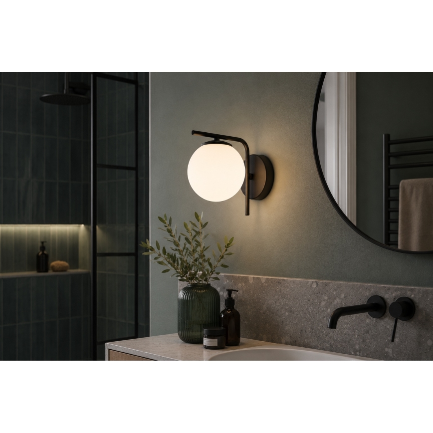 Brilagi - Lampada da parete MILO 1xE27/60W/230V nera
