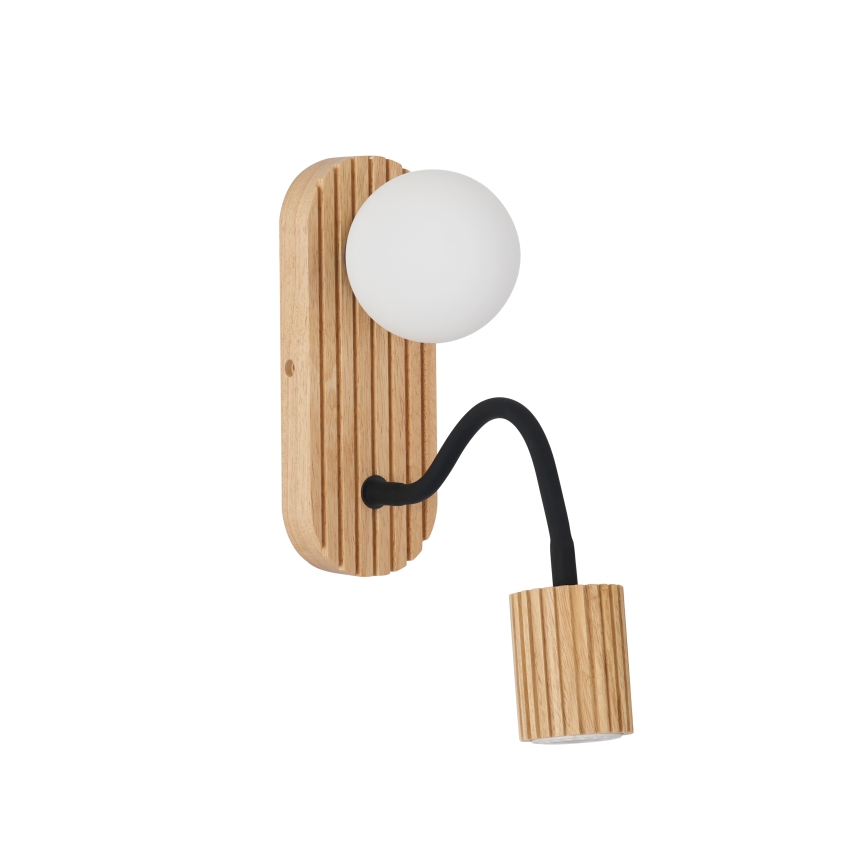 Brilagi - Lampada da parete MODERN WOOD 1xG9/5W/230V + 1xGU10/8W in legno di Hevea