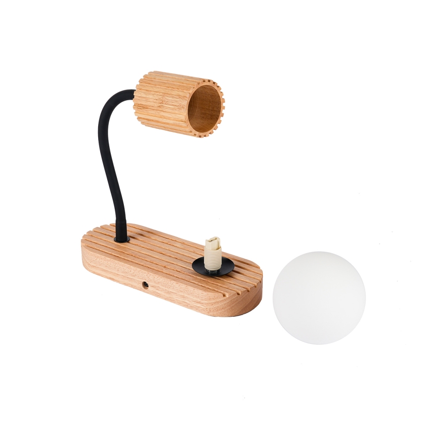 Brilagi - Lampada da parete MODERN WOOD 1xG9/5W/230V + 1xGU10/8W in legno di Hevea