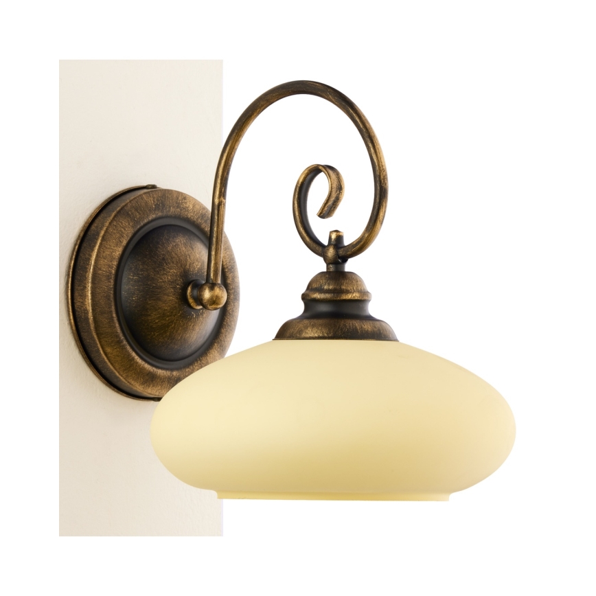 Brilagi - Lampada da parete MOLLERO 1xE27/15W/230V bronzo/patina