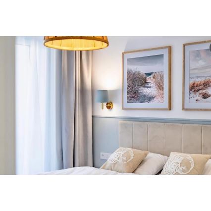 Brilagi - Lampada da parete MONTE 1xE27/15W/230V blu/oro