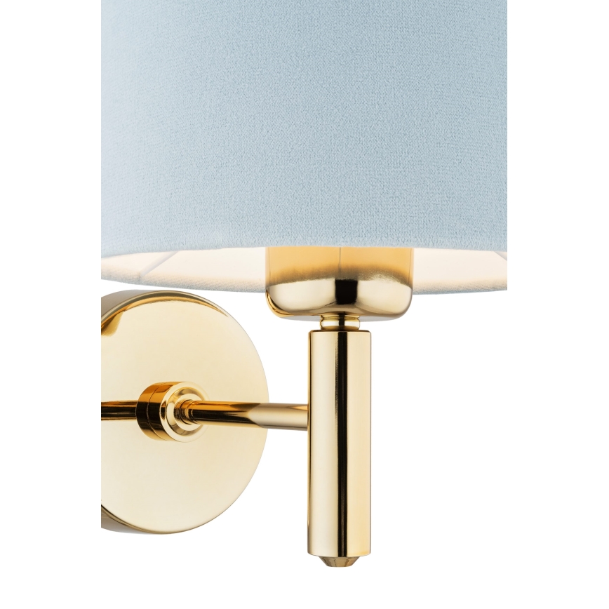 Brilagi - Lampada da parete MONTE 1xE27/15W/230V blu/oro