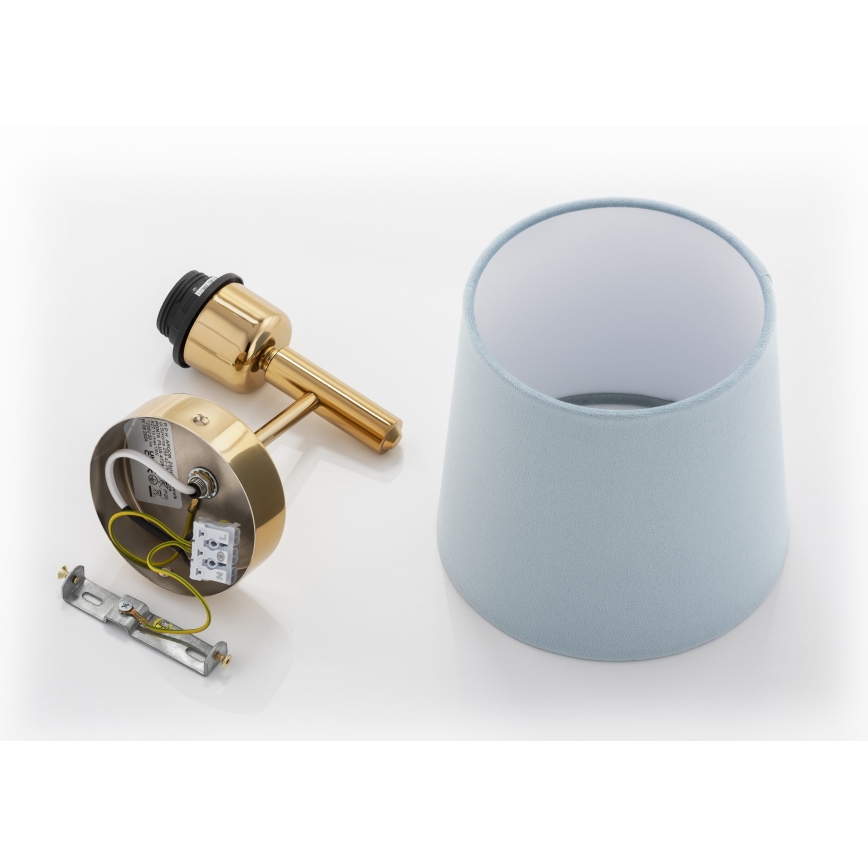 Brilagi - Lampada da parete MONTE 1xE27/15W/230V blu/oro