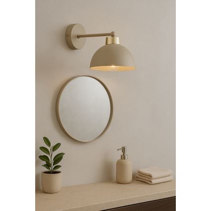 Brilagi - Lampada da parete MOON 1xE27/60W/230V beige/oro