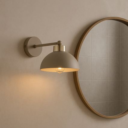 Brilagi - Lampada da parete MOON 1xE27/60W/230V beige/oro