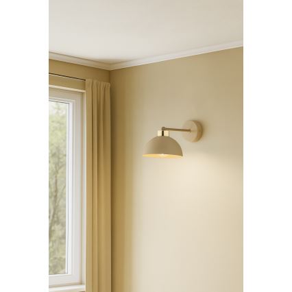 Brilagi - Lampada da parete MOON 1xE27/60W/230V beige/oro