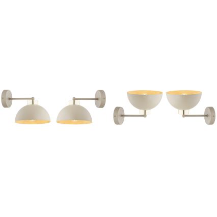 Brilagi - Lampada da parete MOON 1xE27/60W/230V beige/oro