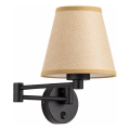 BRILAGI - Lampada da parete NUBILA 1xE27/15W/230V beige/nero