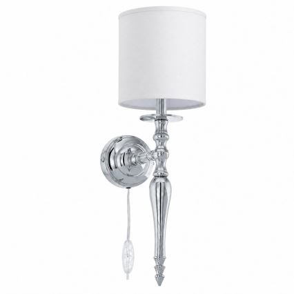 BRILAGI - Lampada da parete NUBILA 1xE27/60W/230V cromo lucido/bianco