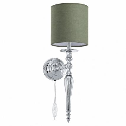 BRILAGI - Lampada da parete NUBILA 1xE27/60W/230V cromo lucido/verde