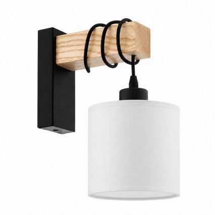 BRILAGI - Lampada da parete NUBILA 1xE27/60W/230V marrone/nero/bianco