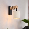 BRILAGI - Lampada da parete NUBILA 1xE27/60W/230V marrone/nero/crema