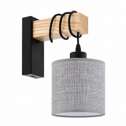 BRILAGI - Lampada da parete NUBILA 1xE27/60W/230V marrone/nero/grigio