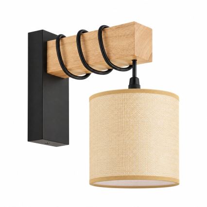 BRILAGI - Lampada da parete NUBILA 1xE27/60W/230V marrone/nero/marrone chiaro