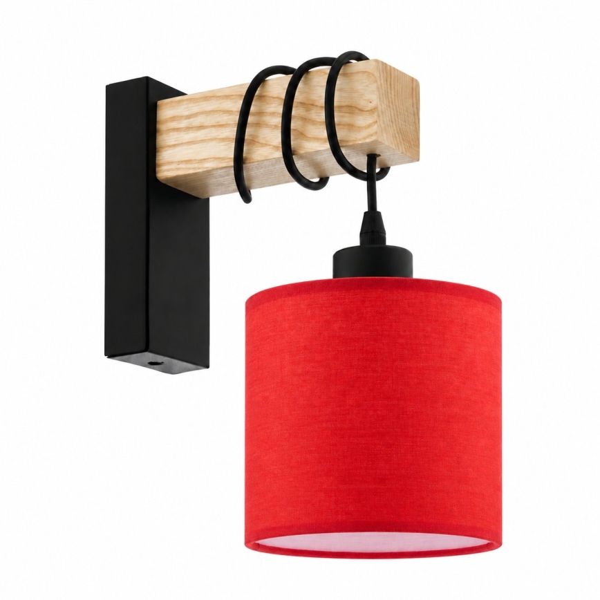 BRILAGI - Lampada da parete NUBILA 1xE27/60W/230V marrone/nero/rosso