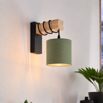 BRILAGI - Lampada da parete NUBILA 1xE27/60W/230V marrone/nero/verde