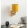 Brilagi - Lampada da parete NUBILA WOOD 1xE27/25W/230V rovere/nero/giallo