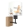 Brilagi - Lampada da parete per bambini BOBO WOOD 1xE27/25W/230V rovere/nera/bianca/animaletti