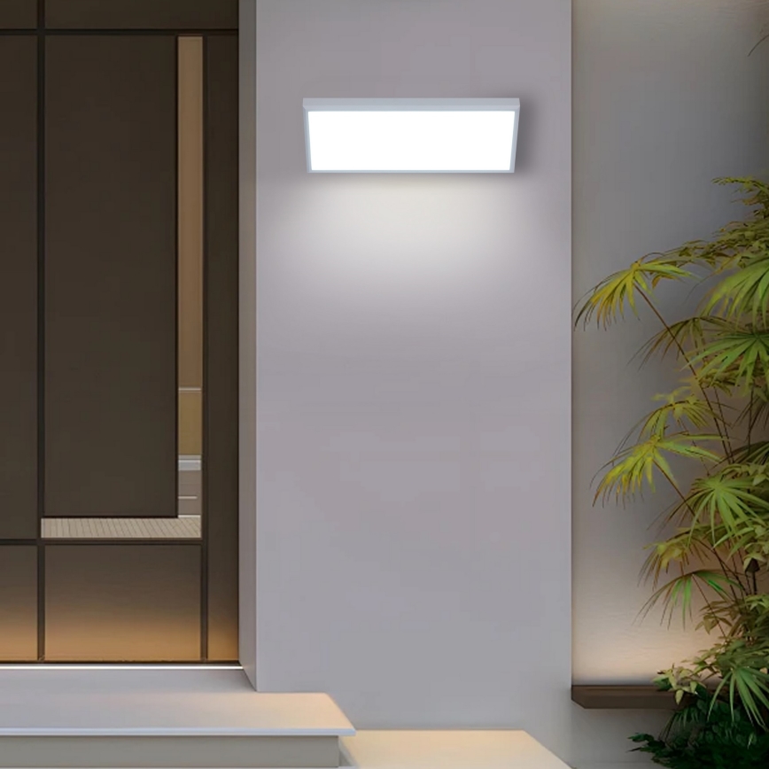 Brilagi - Applique da esterno LED con sensore TRIANGLE LED/42W/230V 45 cm bianco IP65