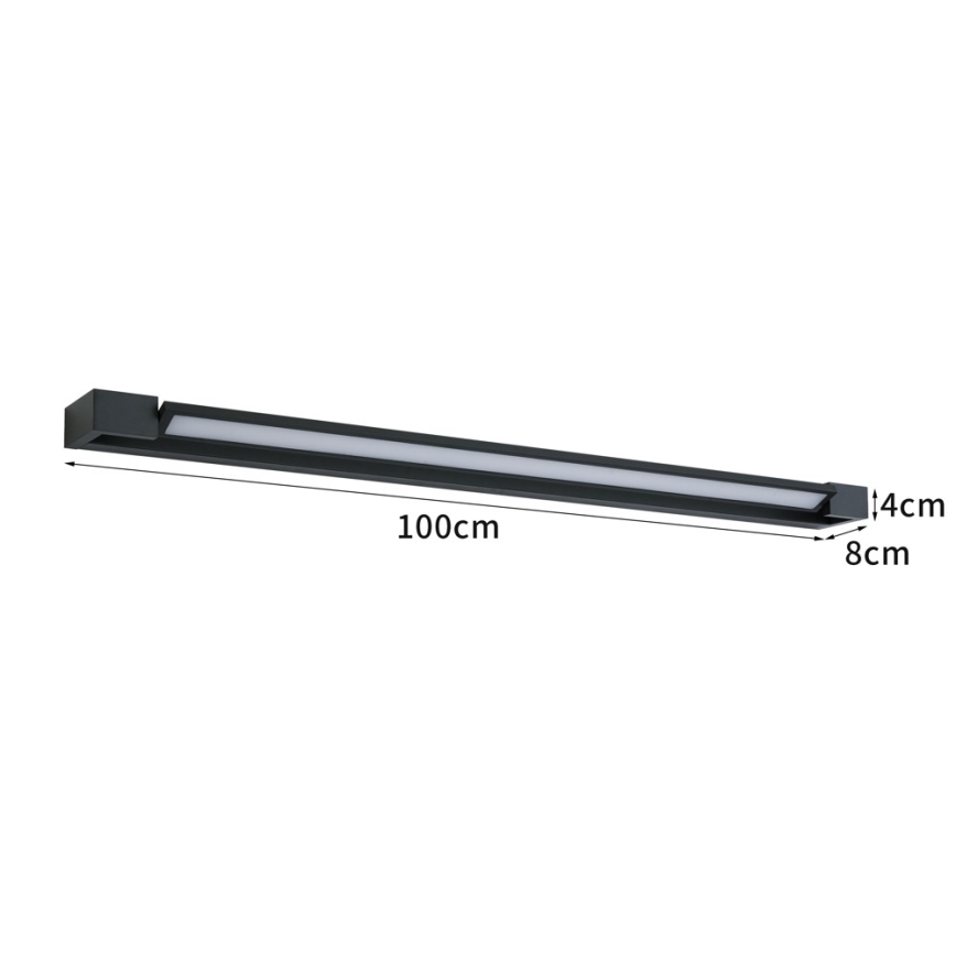 BRILAGI - LED Applique da esterno AQUA LINE LED/28W/230V 100 cm IP44 nero CRI 90
