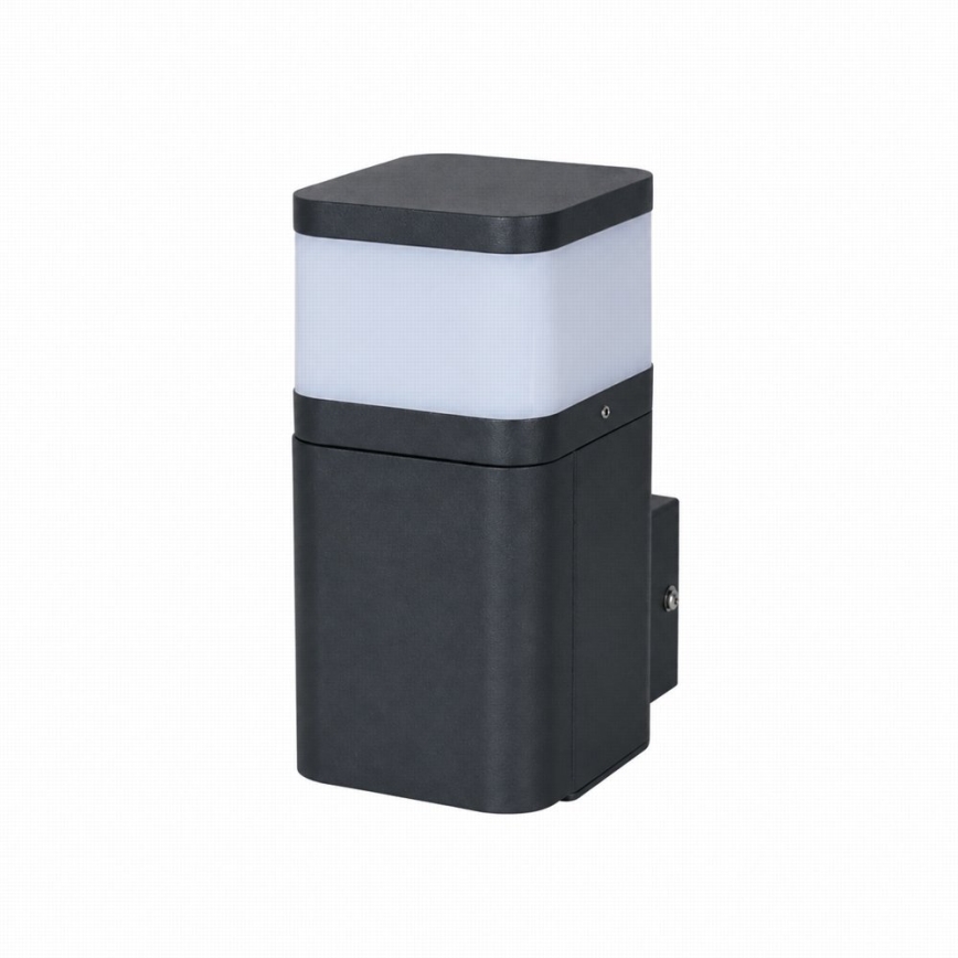BRILAGI - Lampada da parete esterna con presa SCHUKO PILLAR 1xG9/11W/230V IP44 nera