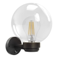 Brilagi - Lampada da parete per esterni con sensore di movimento HARBOR 1xE27/40W/230V IP33 antracite/trasparente