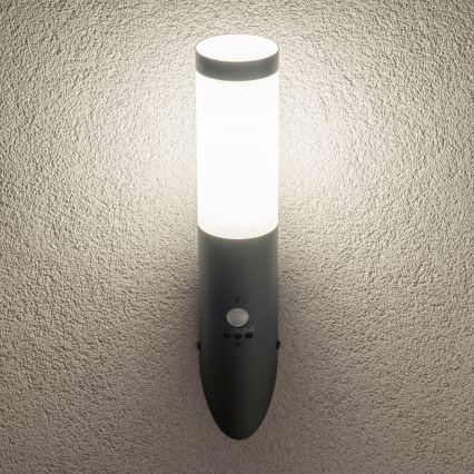 BRILAGI - Lampada da parete per esterni con sensore di movimento ELIA 1xE27/20W/230V IP44 antracite