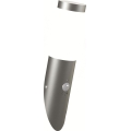 Brilagi - Lampada da parete per esterni con sensore ELIA 1xE27/20W/230V IP44, cromo satinato