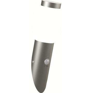 Brilagi - Lampada da parete per esterni con sensore ELIA 1xE27/20W/230V IP44, cromo satinato