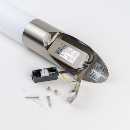 BRILAGI - Lampada da parete per esterni con sensore ELIA 1xE27/20W/230V IP44, cromo satinato