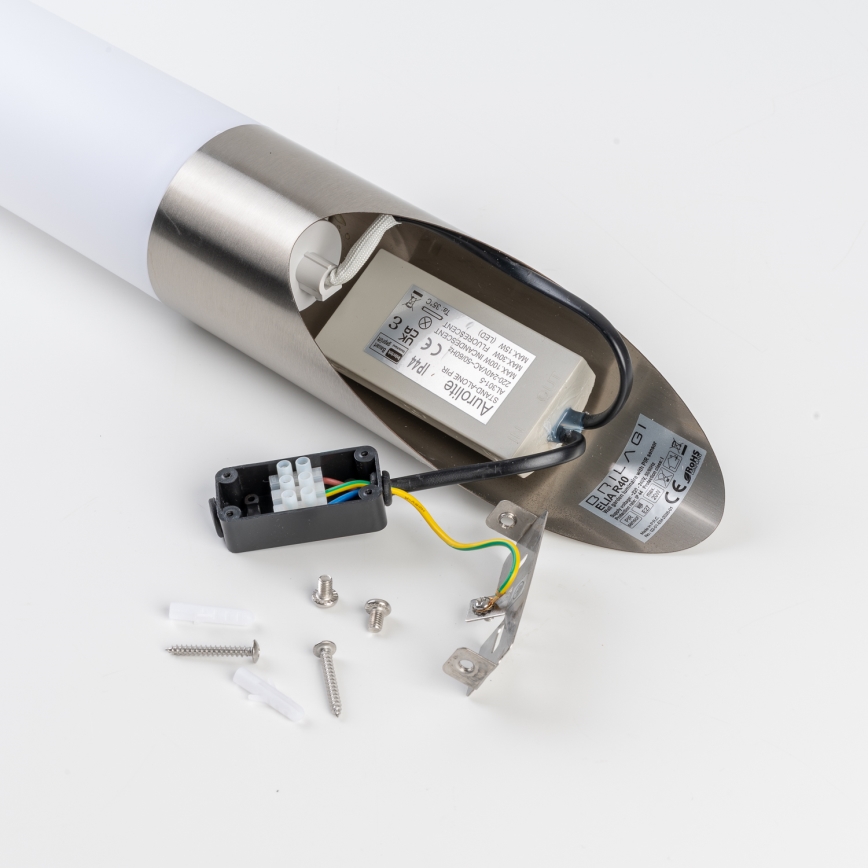 BRILAGI - Lampada da parete per esterni con sensore ELIA 1xE27/20W/230V IP44, cromo satinato