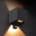 Brilagi - Lampada da parete per esterni CUBE LED con sensore, 6 W, 230 V, nera
