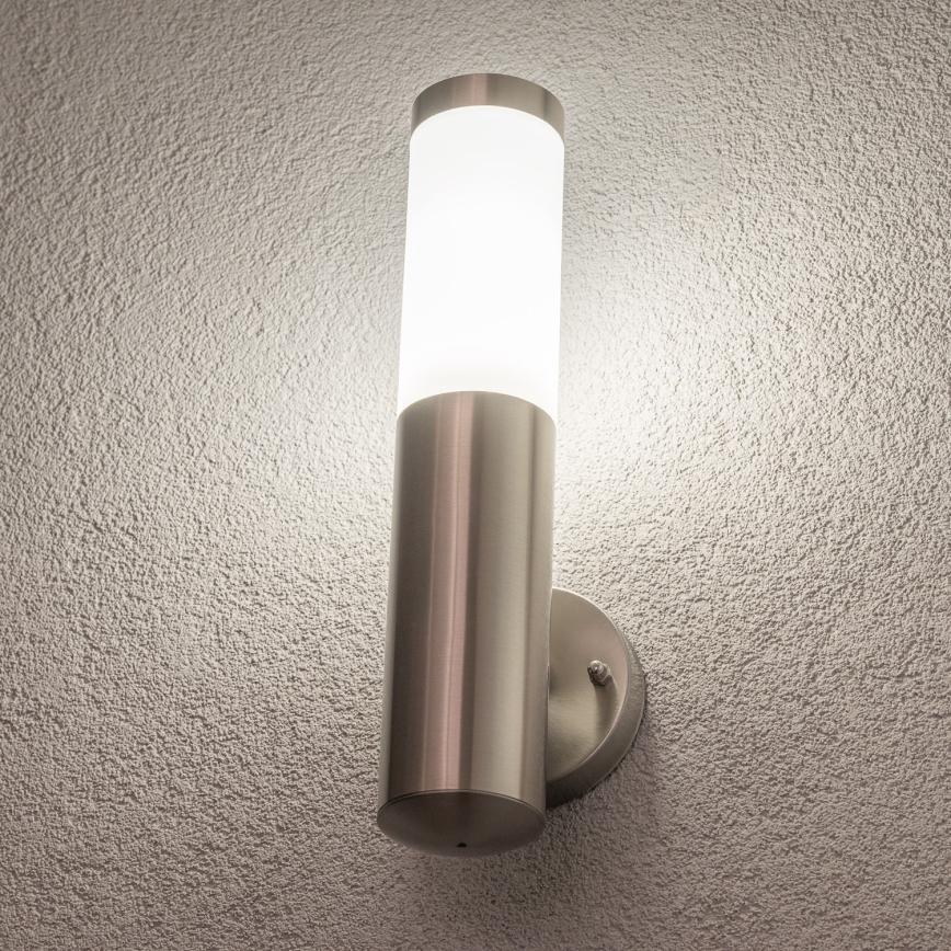 BRILAGI - Lampada da parete per esterni ELIA 1xE27/20W/230V IP44 cromo opaco