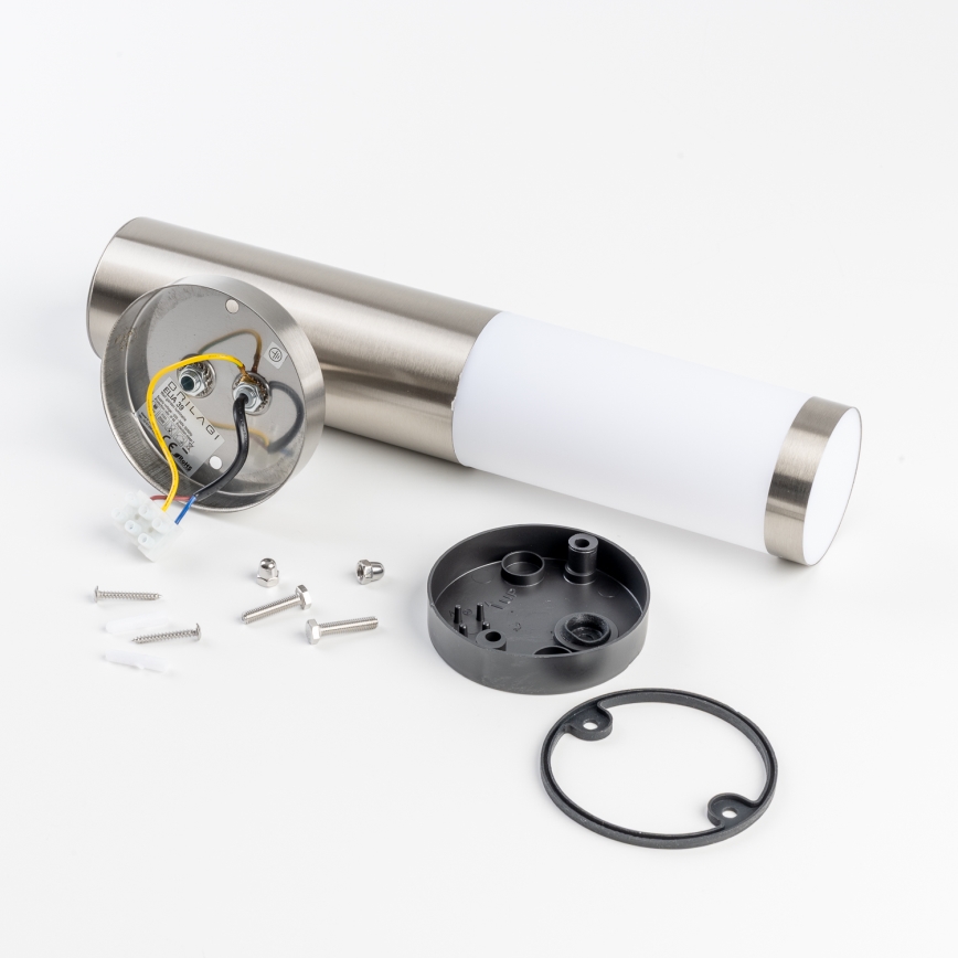 BRILAGI - Lampada da parete per esterni ELIA 1xE27/20W/230V IP44 cromo opaco