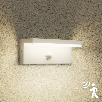 Brilagi - Lampada da parete per esterni LED con sensore TESSI LED/10W/230V bianca IP54