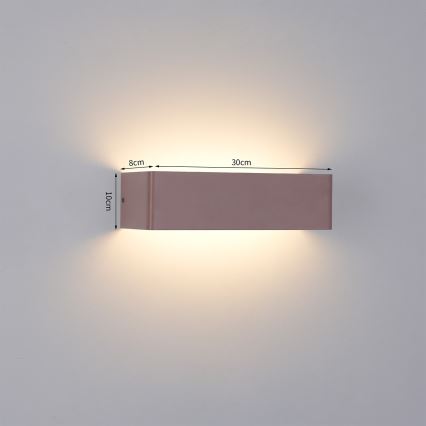 Brilagi - Lampada da parete per esterni LED DONNANI/12W/230V 30 cm marrone IP44