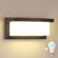 BRILAGI - Lampada da parete per esterni LED RGBW dimmerabile BRICKY 1xE27/12W/230V 2700-6500K antracite IP54